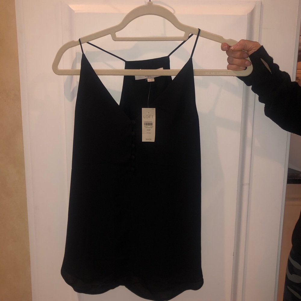 Loft Black Blouse